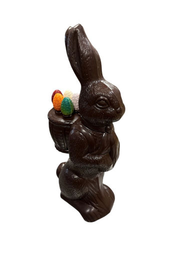 Afbeelding van Paashaas puur mandje met eitjes