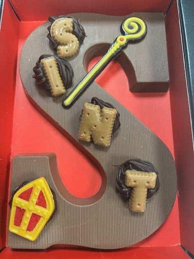 Afbeelding van Chocoladeletter Melk Deco 220gr